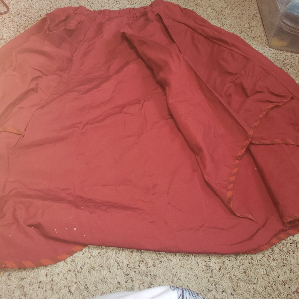 Orange peasant type skirt